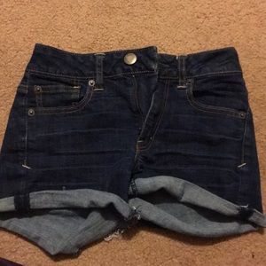 American eagle outfitters high waisted jean shorts